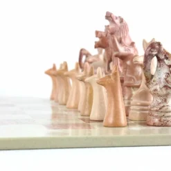 Hand Carved Kenya Traditional Soapstone Animal Chess Set or Pieces- 15