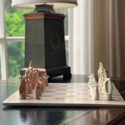 Hand Carved Kenya Traditional Soapstone Animal Chess Set or Pieces- 15