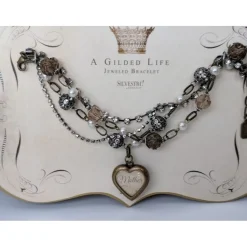 Hand Crafted, Layered Vintage look Bracelet for Moms-Beautiful Gift by Guilded Life