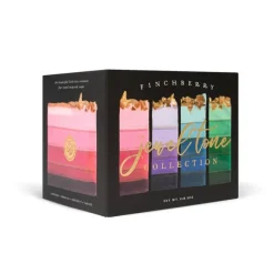 Hand Crafted Soap Jewel Tone 4 Bar Gift Box by Finchberry