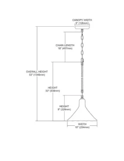 Hand Formed 10" Wide 1-Light Mini Pendant Light Fixture