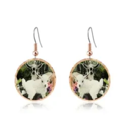 Handmade Copper Baby Goat Earrings