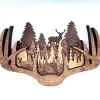 Handmade Deer Antlers Multi-Layer Wood Wall Hanging