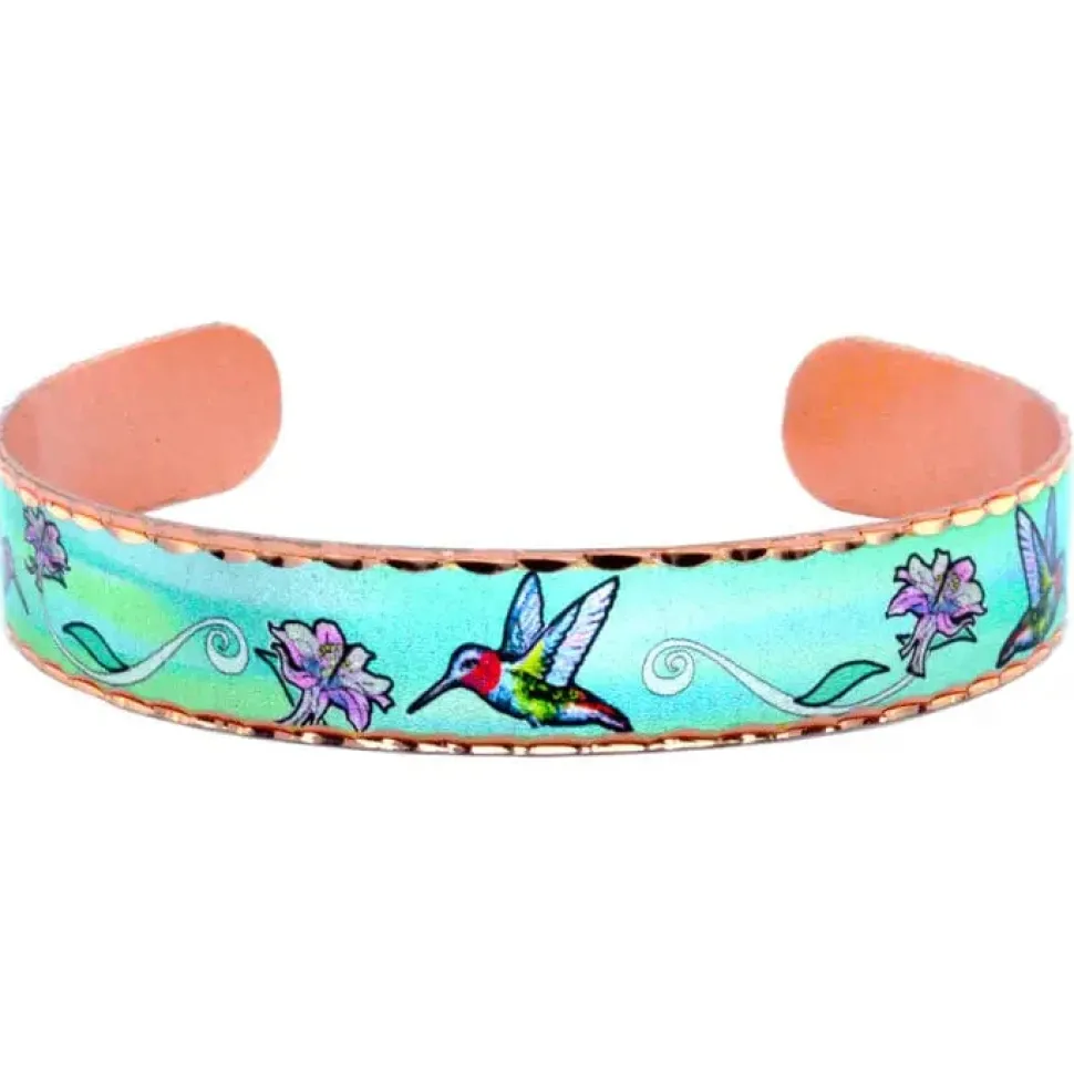 Handmade Hummingbird Copper Bracelet