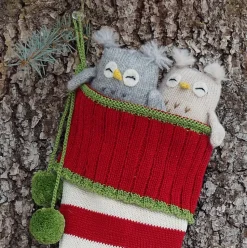 Handmade Owl Knit Ornaments Adorable! Made in Peru