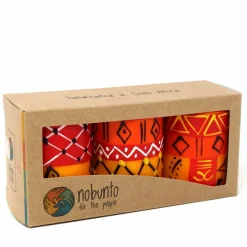 HAND-PAINTED DINNER CANDLES, PAIR (ZAHABU DESIGN)