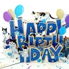 Happy Birthday Cats Pop Up Card for Cat Lovers