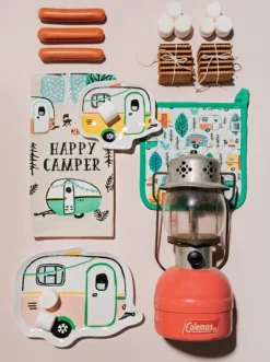 Happy Camper Dishtowel