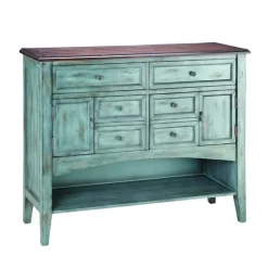 Hartford Hand-Painted Wood Storage Cabinet