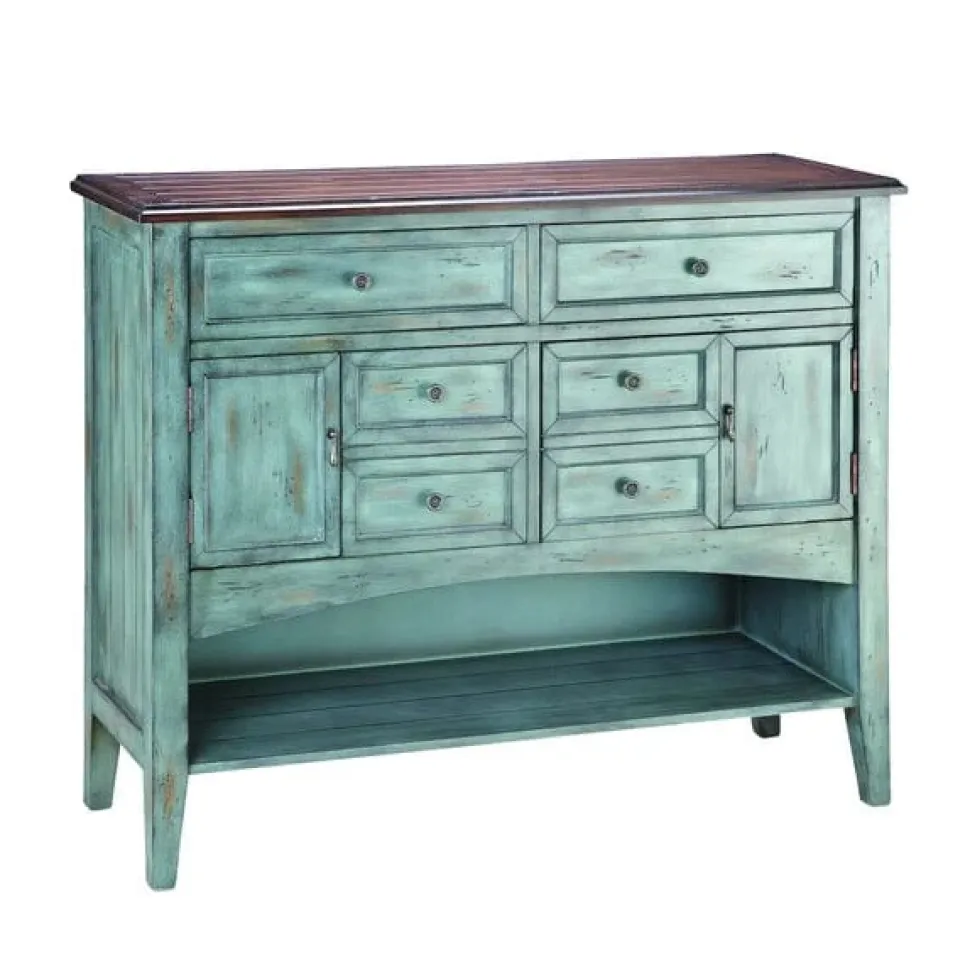 Hartford Hand-Painted Wood Storage Cabinet