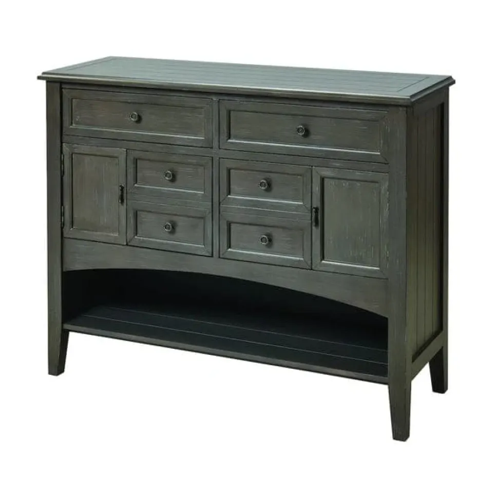 Hartford Hand-Painted Wood Storage Cabinet