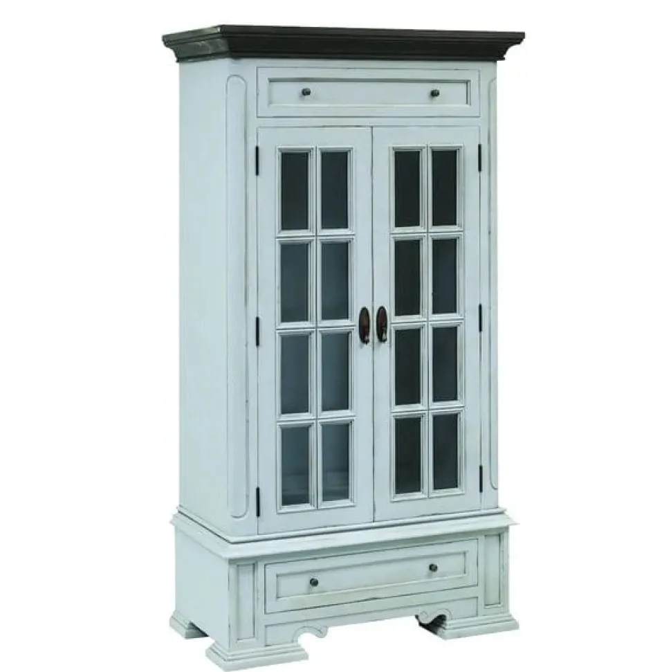 Hartford Hand-Painted Wood Storage Cabinet