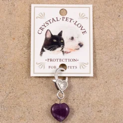 Healing Crystal Pet Charm Amethyst Pet Pendant- Protection