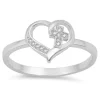 Heart with a Cross Promise of Purity Ring Sterling Silver