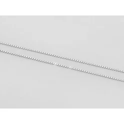 Hello Kitty Two Tone Rose & White Gold Plated Sterling Silver with Dancing Heart CZ Upgraded Box Chain 18" Adj