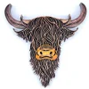 Highland Cow 3D Multi-Layer Wood Wall Hanging Handmade in the USA