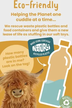 Highland Cow Large with Sound Plush Toy