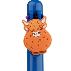 Highland Cow Multi Color Pen with Cow Charm (6 Colors)