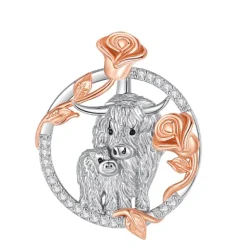Highland Cow Necklaces Sterling Silver Beautiful Gifts!