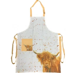 HIGHLAND COW ORGANIC COTTON APRON