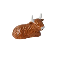 Highland Cow Ring Holder In Gift Box by Bramble Farm