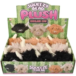 Highland Cow Squeezy Bead Plush Ball 3