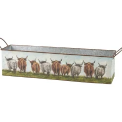Highland Cows Metal Nesting Bin Set-Primitives by Kathy
