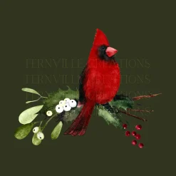 Holiday Cardinal Microfiber Finger Towel for Nature Lovers
