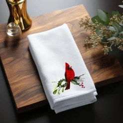 Holiday Cardinal Microfiber Finger Towel for Nature Lovers