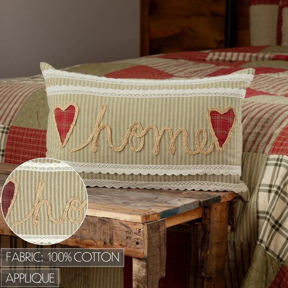 Home Hearts Prairie Winds Throw Pillow 14x22