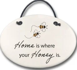 Homemade Honeybee Plaque: "Home is where your Honey is."