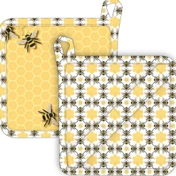 Honey Bee & Honey Comb Pot Holder - Kitchen Fun! Bee Favorites