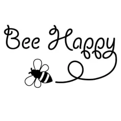 Honey Bee and Bee Happy Stickers for Car or Anywhere!