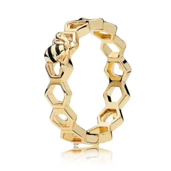 Honey Bee Bracelets and Rings In Yellow Gold Plated 925 Silver, Sweeter than Honey!