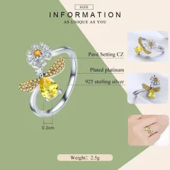 Honey Bee Jewelry SET, Ring, Earrings and Necklace BEE-autiful! Elegant!