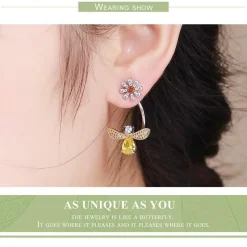 Honey Bee Jewelry SET, Ring, Earrings and Necklace BEE-autiful! Elegant!