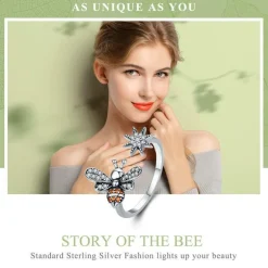 Honey Bee Jewelry Set, Sterling Silver, GORGEOUS! High quality, Unique!