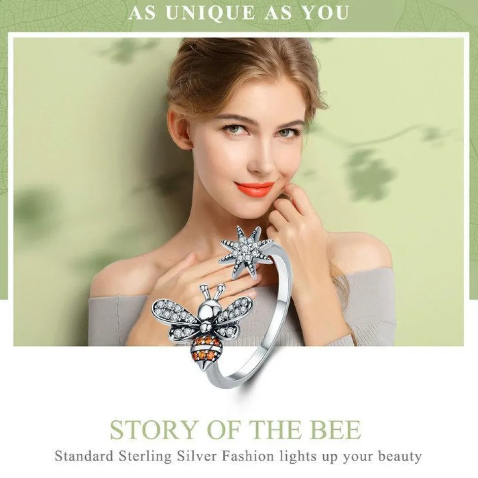 Honey Bee Jewelry Set, Sterling Silver, GORGEOUS! High quality, Unique!