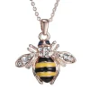 Honey Bee Necklace & Earrings with Austrian Elements Crystal