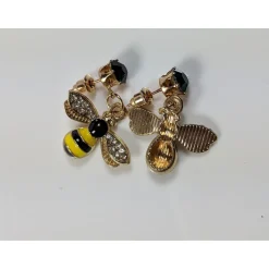 Honey Bee Necklace & Earrings with Austrian Elements Crystal