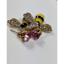 Honey Bee Necklace & Earrings with Austrian Elements Crystal