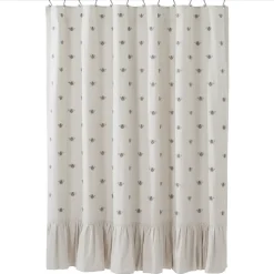 Honey Bee Shower Curtain Embroidered