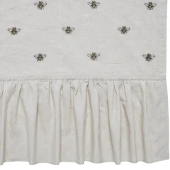 Honey Bee Shower Curtain Embroidered