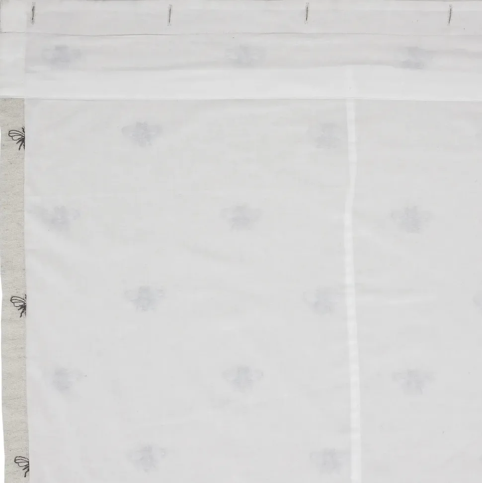 Honey Bee Shower Curtain Embroidered