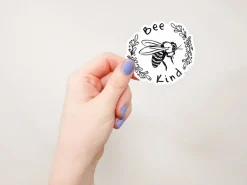Honey Bee-Bee Kind Floral Vinyl Decal