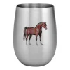 Horse 20 oz. Full Color Printed SS Wine Glass