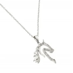 Horse Necklace Sterling Silver with Sparkling CZ