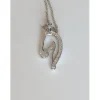 Horse Pendant with CZ in 925 Silver, Elegant and Beautiful!