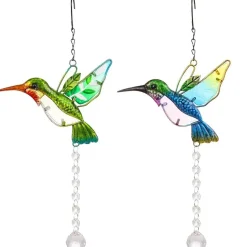 Hummingbird Crystal Suncatcher