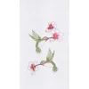 Hummingbird or Bee Happy Kitchen Tea Towel Embroidered